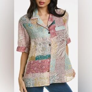 Johnny Was Marseille Garden Resort Shirt NWT Small